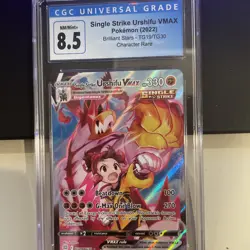 Single Strike Urshifu VMAX Pokemon 2022 Brilliant Stars TG19/TG30 CGC Graded 8.5 - Image 1