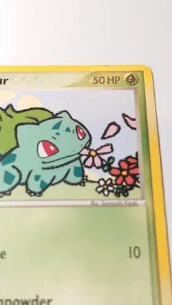 2006 Pokemon TCG Bulbasaur 45/100 EX Crystal Guardians Non Holo Mp - Image 3
