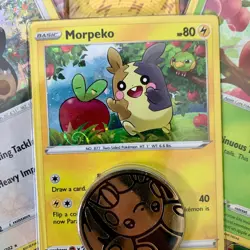 2021 Pokemon SWSH Snorlax *Swirl* Morpeko Applin Promo Blister 2 Booster Packs - Image 2
