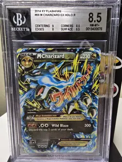 2014 Pokemon XY Flashfire Mega Charizard EX #69 PSA BGS 8.5 NM-MT+ High SUBS - Image 1