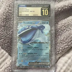 Pokemon TCG Dondozo ex 066/182 Destined Rivals - Graded CGC PRISTINE 10 - Image 1