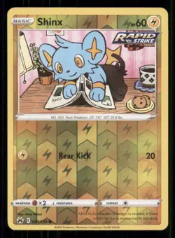 Shinx (39) Crown Zenith #039/159 Common Reverse Holo Pokemon LP - Image 1