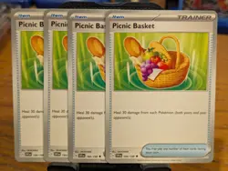 Pokemon TCG Scarlet & Violet Base Picnic Basket 184/198 x4 Playset - Image 1