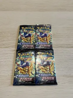 Pokemon TCG Crown Zenith Booster Pack Open X4 Lot 2 - Image 1