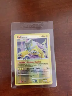 2007 Pokemon Secret Wonders Reverse Holo Raikou Lp Small Lifted Area On Face - Image 1