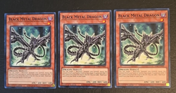 YUGIOH ~ BLACK METAL DRAGON x3 ~ LDS1-EN008 ~ COMMON 1st EDITION - Image 1