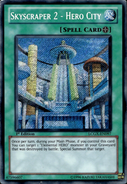 Skyscraper 2 - Hero City - Secret Rare 1st Edition LCGX-EN097 - MP - YuGiOh - Image 1