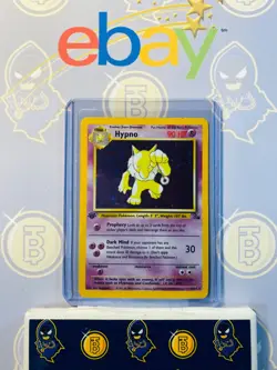Hypno 8/62 1st Edition MP Played Fossil Set 1999 Pokemon Card Holo Rare Holofoil - Image 1