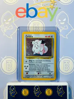Clefairy 5/102 HP Lightly Played Base Set 1999 Pokemon Card Holo Rare - Image 1