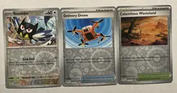Pokemon 7 Card Paldean Fates Reverse Holo Lot No Duplicates Sableye Rookidee ++ - Image 4