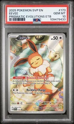 2025 Pokemon Eevee 173 Sv: Scarlet & Violet Promo Cards Holo PSA 10 Gem Mint - Image 1
