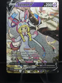 Pokemon Lillie SYLVEON V Waifu Cute Doujin Ultra Rare Foil ACG Art Card - NM - Image 1