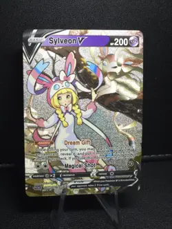 Pokemon Lillie SYLVEON V Waifu Cute Doujin Ultra Rare Foil ACG Art Card - NM - Image 2
