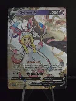 Pokemon Lillie SYLVEON V Waifu Cute Doujin Ultra Rare Foil ACG Art Card - NM - Image 3