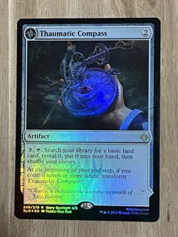 Magic The Gathering MTG Card Thaumatic Compass Spires Of Orazca 249/279 Foil LP - Image 1