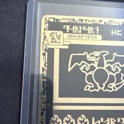 Pokemon Ancient Egyptian Charizard Gold Metal Card - Image 2