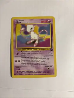 Pokemon Mew TCG 2000 Black Star Promo 8 Regular Vintage Card LP/NM Condition - Image 1