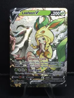 Pokemon Lillie Leafeon V Waifu Cute Doujin Ultra Rare Foil ACG Art Card - NM - Image 1