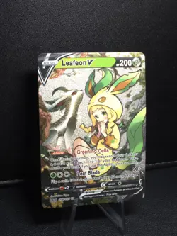 Pokemon Lillie Leafeon V Waifu Cute Doujin Ultra Rare Foil ACG Art Card - NM - Image 2