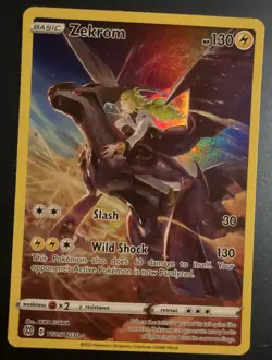 Pokemon TCG Zekrom Holo Ultra Rare Card TG05/TG30 Brilliant Stars 2022 NM - Image 1