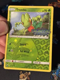 Pokemon Cards Treecko 8/64 Cosmos Reverse Holo Celestial Storm STAMPED - (MP) - Image 3