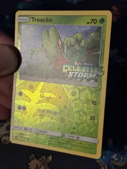 Pokemon Cards Treecko 8/64 Cosmos Reverse Holo Celestial Storm STAMPED - (MP) - Image 4