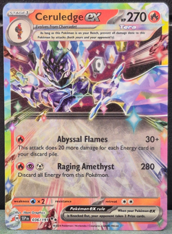 Ceruledge ex 036/191 Double Rare Surging Sparks Pokemon Near Mint Card TCG NM - Image 1