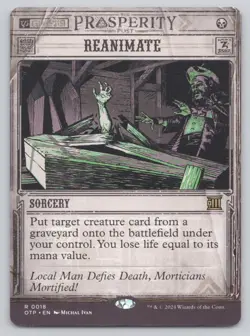 Reanimate Normal R Outlaws of Thunder Junction: Breaking News 18 NM - Image 1