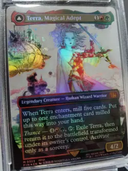 Magic the Gathering Terra Magical Adept #323 Borderless FOIL Final Fantasy NM - Image 2