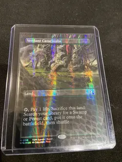 Verdant Catacombs Shock land Borderless Dragon scale Foil SPG #118 MTG Tarkir - Image 2