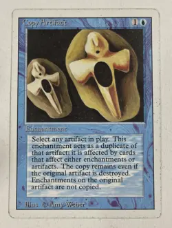 Copy Artifact Revised LP Light Play MTG Magic The Gathering B - Image 1