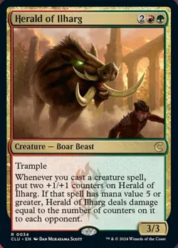 [1x] Herald of Ilharg Near Mint, English Ravnica: Clue Edition Singles MTG Magic - Image 1