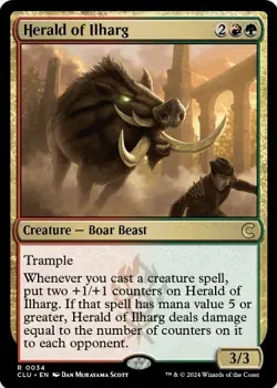 1 x Herald of Ilharg - Ravnica: Clue Edition - LP - MTG - Image 1