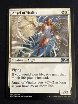 1x Angel of Vitality (004) Core Set 2020 M20 LP MTG Magic the Gathering x1 MKE - Image 1
