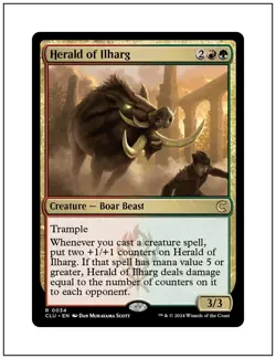 1x Herald of Ilharg, Ravnica Clue Edition, Magic MTG NM - Image 1