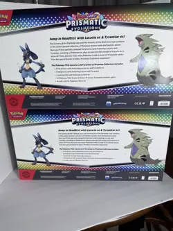 2X -Pokemon - Prismatic Evolutions - Lucario and Tyranitar Premium Collection - Image 2