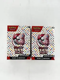 Scarlet and Violet 151 SEALED Booster Bundle Pokemon TCG Lot of 2 RARE 820650853210 - Image 1