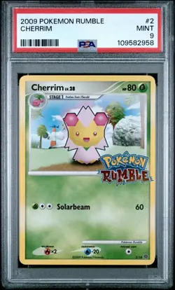 2009 POKEMON PLATINUM RUMBLE CHERRIM PSA 9 #2/16 - Image 1