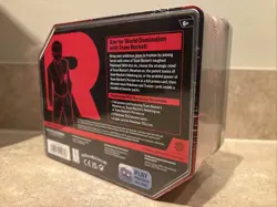 Pokemon TCG Destined Rivals Team Rocket Tin (Nidoking ex) - Sealed New - Image 4
