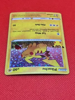 Pokemon Tcg Pikachu(Holo Bleed) SWSH039 Sequin Holo Promo - Image 3