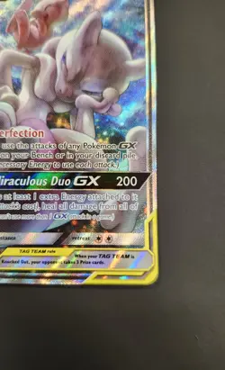 2019 Pokemon TCG SM Black Star Promo #SM191 Full Art Mewtwo & Mew GX - Image 2