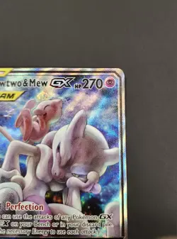 2019 Pokemon TCG SM Black Star Promo #SM191 Full Art Mewtwo & Mew GX - Image 5