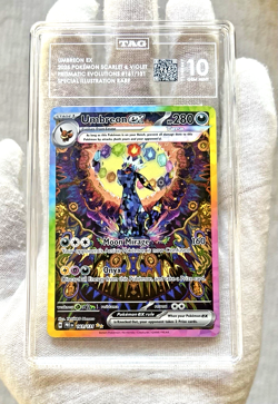 2025 Pokemon UMBREON EX 161/131 SIR Prismatic Evolutions - TAG 10 (965/1000) PSA - Image 2