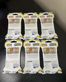 Pokemon TCG Sword & Shield Brilliant Stars Sleeved Booster Pack Lot Of 6 Sealed - Image 2