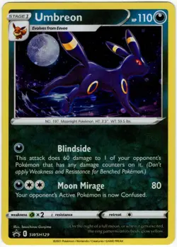 Pokemon - Umbreon SWSH129 (Promo) Sword & Shield *LP* - Image 1