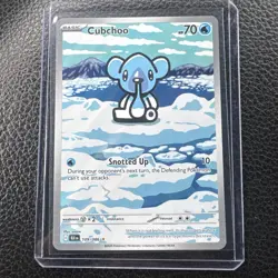 Pokemon TCG Cubchoo 109/086 Illustration Rare Black Bolt NM/M - Image 1