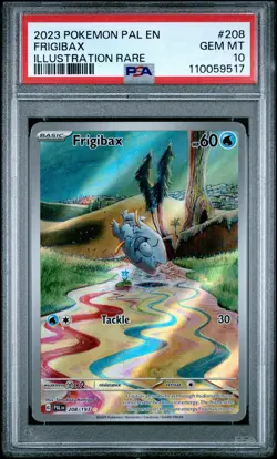 PSA 10 Frigibax #208 Pokemon Paldea Evolved English 2023 - Image 1