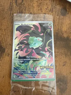 Pokemon Bulbasaur 133/132 English Mega Evolution Stamped Promo SEALED - Image 1