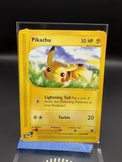 Pokemon Pikachu TCG 124/165 Regular E-Reader Expedition Base Set - Image 1
