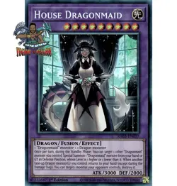 Yugioh! 1x House Dragonmaid RA03-EN037 Collector's Rare 1st Ed NM - Image 1